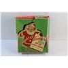 Image 3 : Novelty Chicken Toy and Vintage Light Up Santa Glo Tree Top & Wall Plaque - As Is