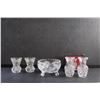 Image 4 : (4) Lead Crystal Vases and Candy Dish