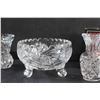 Image 6 : (4) Lead Crystal Vases and Candy Dish