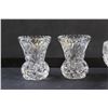 Image 7 : (4) Lead Crystal Vases and Candy Dish