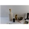 Image 7 : Brass Vase, Playing Cards, Ceramic Liquor Shot Cup, Plate Stand, Ruler and Misc