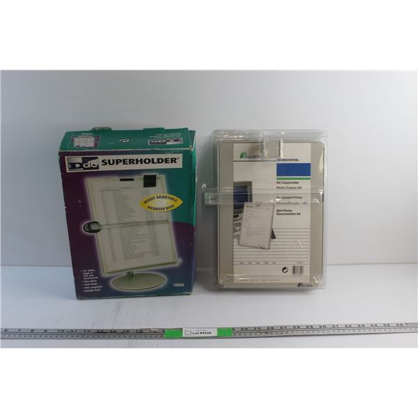 Superholder and A4 Copyholder Workstation