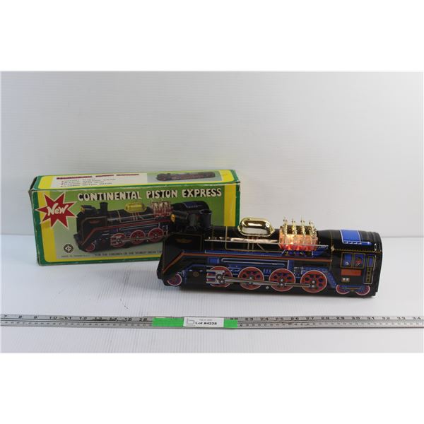 Vintage Continetal Piston Express Battery Operated Train - Powers On, As Is