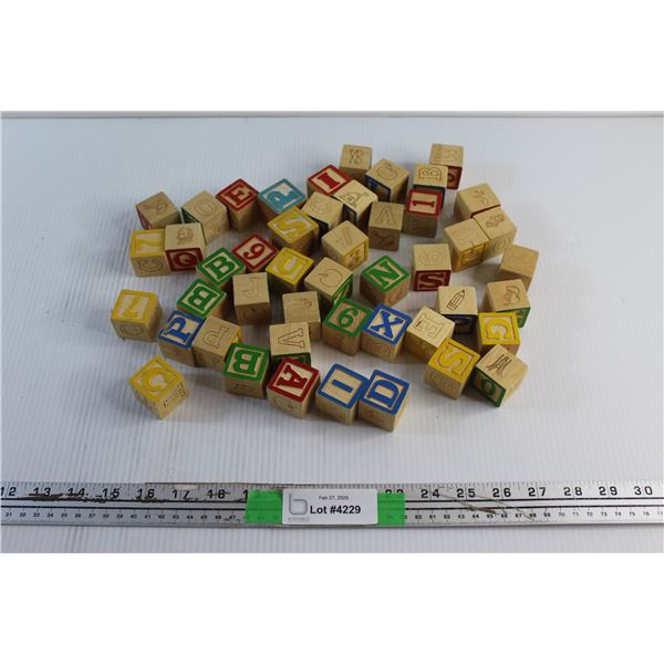 Wooden Alphabet Cubes