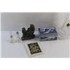 Image 3 : Bohemian Lead Crystal Flower Vase, Ceramic Jewelry Box, Photo Frame 5'' x 4'', Marbles and Misc