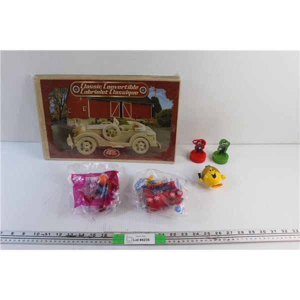 3D Classic Convertable Wooden Puzzle and Happy Meal Toys
