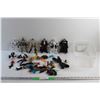 Image 1 : Plastic Container and Assorted Star Wars Toys and Figurines