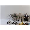 Image 2 : Plastic Container and Assorted Star Wars Toys and Figurines