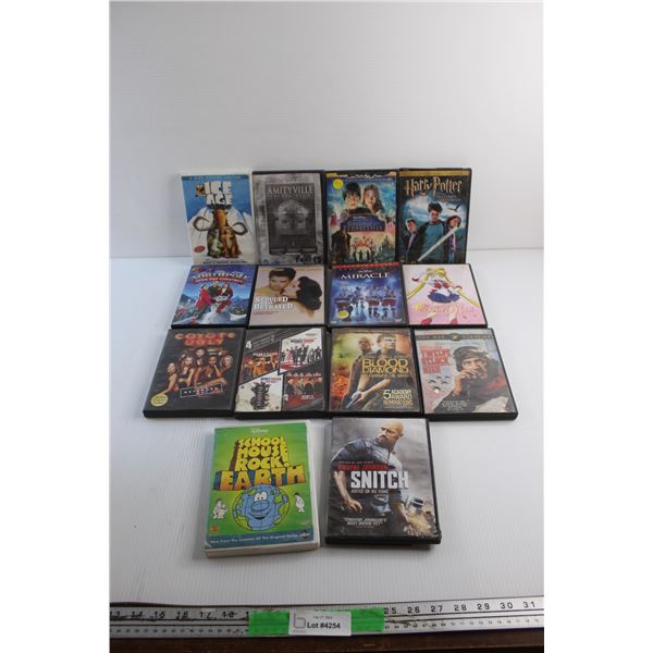 (14) DVD Movies - Ice Age, Harry Potter and Blood Diamond