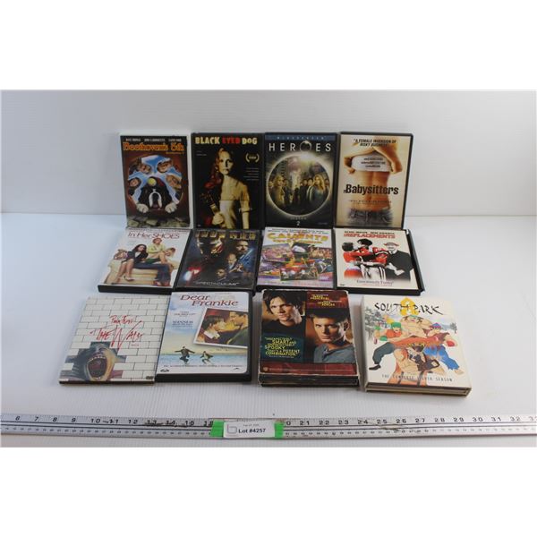 (12) DVD Movies - South Park, Iron Man and Babysitters