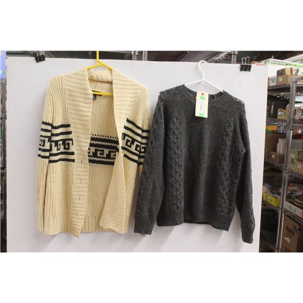 *Woven Cardigan and Sweater - Size M