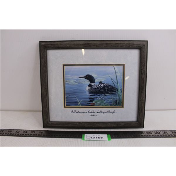 Wood Framed Wall Art "Isaiah 30:15 Verse Quote" - 12.5" x 10.5"