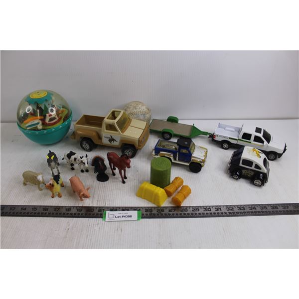 Children's Toys Lot (Tonka, John Deere, Fisher Price) Some As is