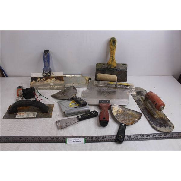 Trowels Lot, Light Switch, Misc. - As is