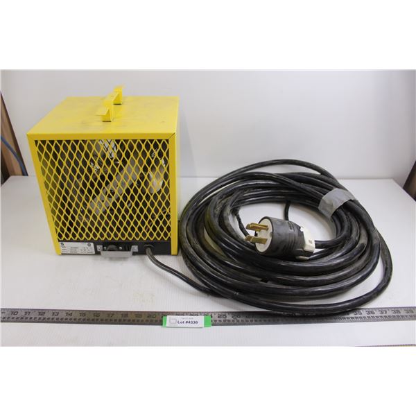 Industrial Space Heater with 50Amp 120-250VAC Plug - Untested - 10" x 11" x 11" - Cord Length Uncert
