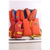Image 1 : (4) Aquatic Life Jackets (2 Adult & 2 Child's) - As is