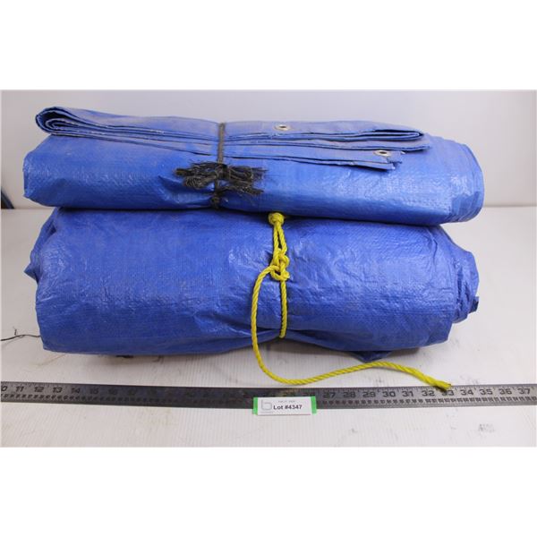 (2) Tarps of Uncertain Size - As is