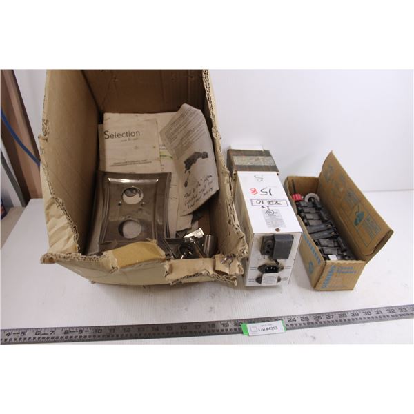 Lamp Ballast - 120VAC/240VAC, Electrical Breakers, Shower Install Hardware - All Untested - All As i