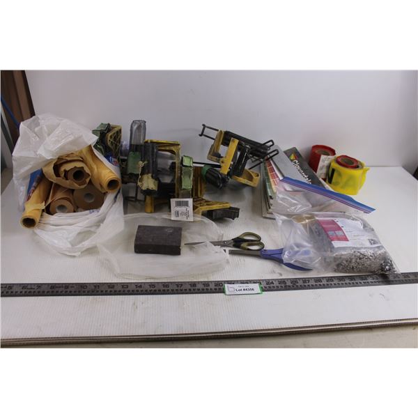 Painter's Lot, Color Fan Decks, Tape Guns, Deco-Flakes, Misc. - All As is