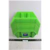 Image 1 : (11) Stackable Plastic Storage Bins 12.5" x 7.5"