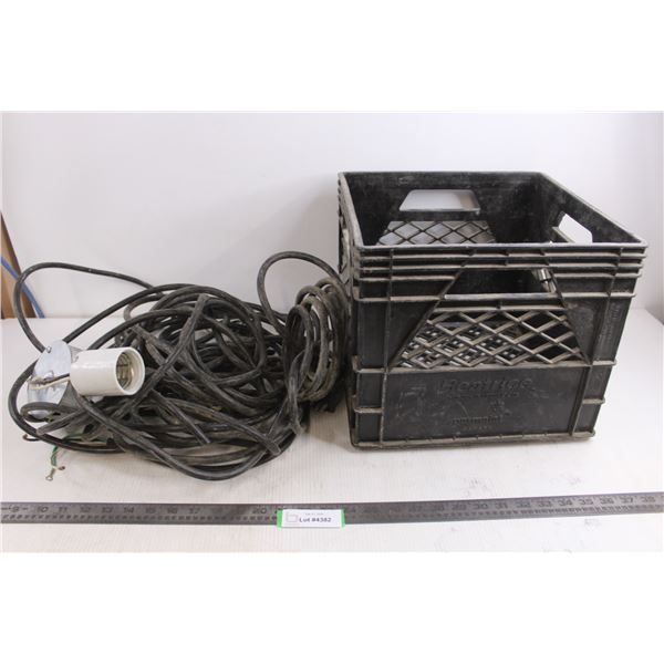 Electrical Wiring - As is - with Milk Crate Tote