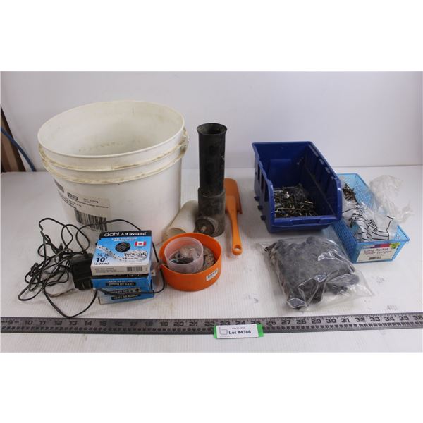 Assorted Hardware & Storage Bins - All As is