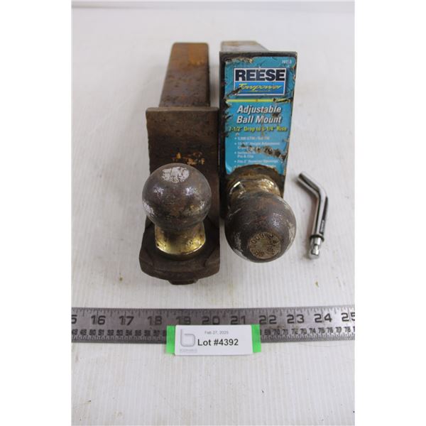 (2) Trailer Hitches & Pin - As is