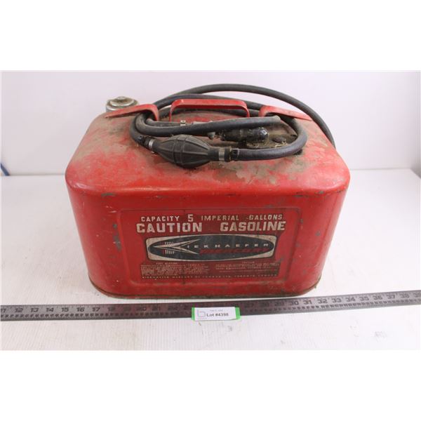 Vintage 5 Gallon Kiekhaefer Gasoline Tank - Not Empty - CANNOT BE SHIPPED!!!