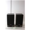 Image 1 : (2) Sharp Stereo Speakers- Untested 14.5" Tall