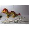 Image 1 : Stuffed Chinese Dragon 28.5" Long & (16) Soup Spoons
