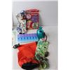 Image 3 : Sewing Supplies, Porcelain Clown Figurine, Swimming Earplugs, Assorted Greeting Cards, Misc.