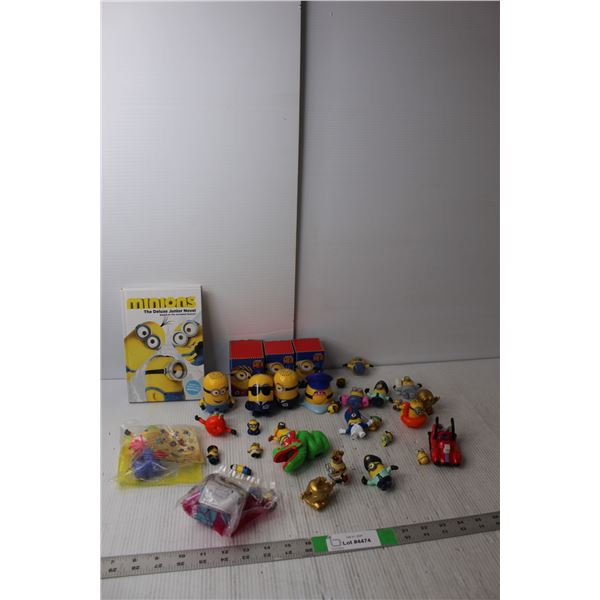 Despicable Me Lot- Book, McDonald's Toys