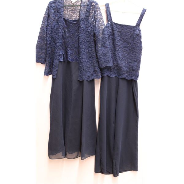 (4) Piece Women's Navy Formal Dresswear Set- L