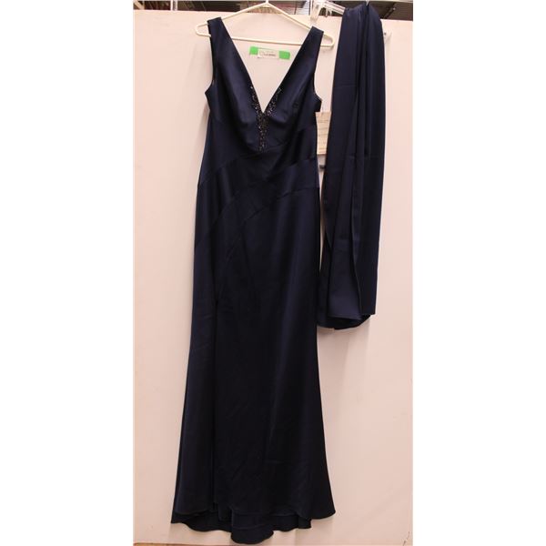 Cameron Blake Formal Gown & Scarf- 14