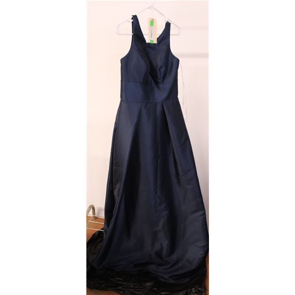Sorella Vita Navy Floor-length Gown-10