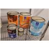 Image 4 : ** (12) Cans of Paint Products (Carpet Tile Adhesive, Semi-Gloss, Primer, Egg Shell - Most Partial) 