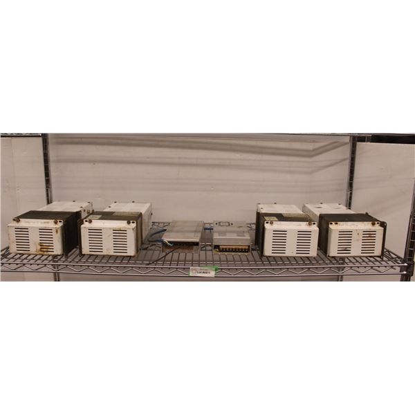 ** (4) Transformer Ballasts 14" x 6" 4", (2) Power Supplies 9" x 4.5" x 2" - All Untested - As is - 