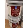 Image 2 : ** (4) 17.3L Pails of Sherwin Williams A100 Exterior Acrylic Latex Paint - Partials - All 1/3 TO 2/3