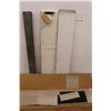 Image 1 : ** (4) Boxes of Grey Vinyl Floor Plank - 2 Boxes Are Partial 48" Long x 9.25" Wide, Roll of Flooring