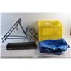 Image 1 : Hardware Tool Box, Nylon Rope, Tarps, Milk Crate and Rear Bike Rack