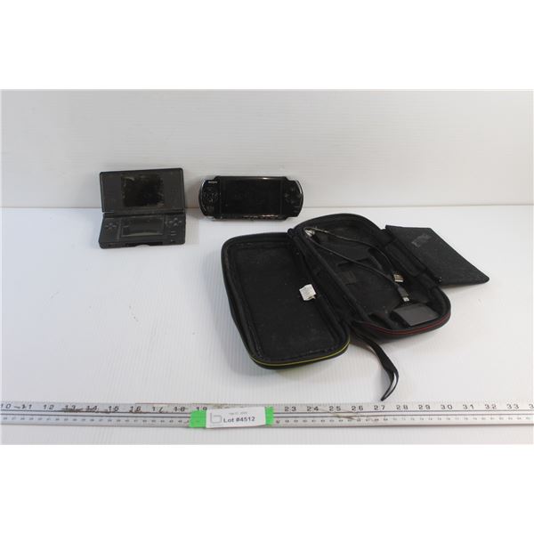 Sony PSP & Nintendo DS Lite Gaming Consoles and Accessories - As Is