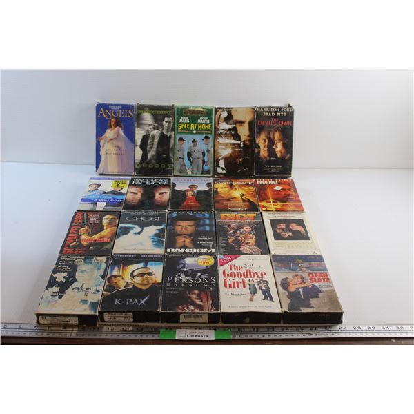 (20) Video Cassettes - Riot, The Goodbye Girl and Safe at Home