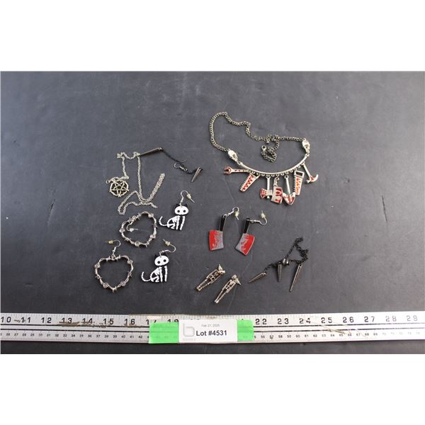 Gothic Earrings, Necklaces and Bracelets