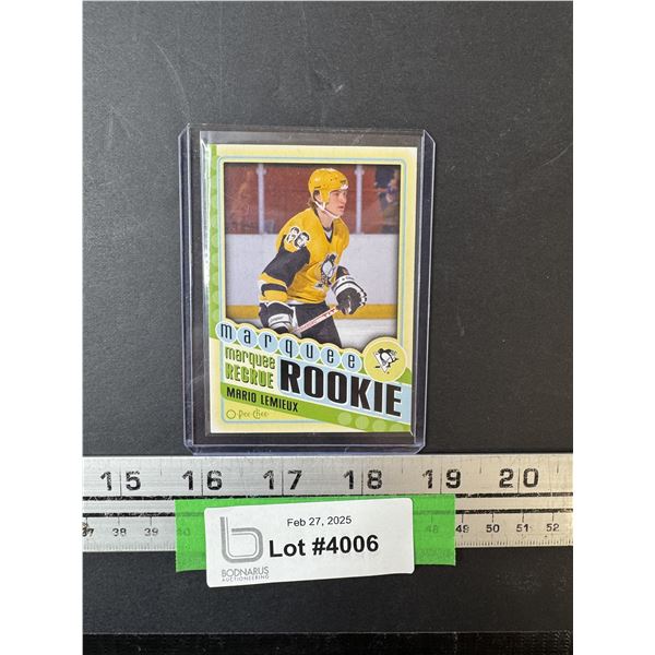 Mario Lemieux Marquee Rookie Hockey Trading Card OPC 2012