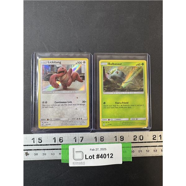 (2) Pokémon Hologram Trading Cards - 2019 Edition - Cannot Guarantee Authenticity