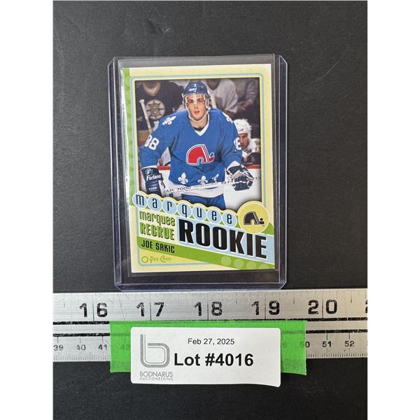 Joe Sakic Marquee Rookie Hockey Trading Card 2012