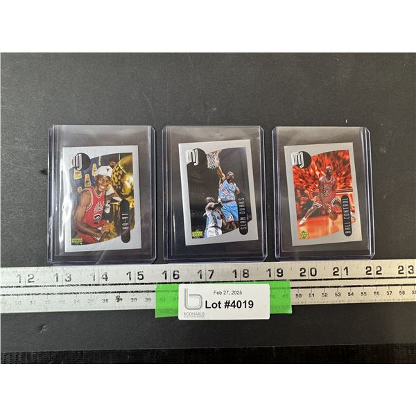 (3) Michael Jordan Rookie Moments NBA Trading Cards