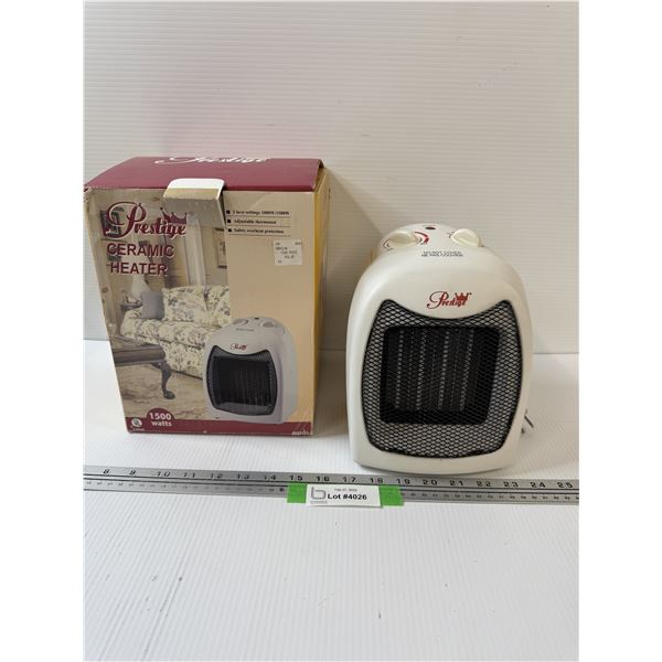 Prestige Ceramic Heater - Powers On