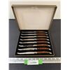 Image 1 : Laguiole Steak Knife Set in Box (Eight Knives)