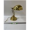 Image 1 : Brass Shell Desk Lamp - 12" x 10.5"